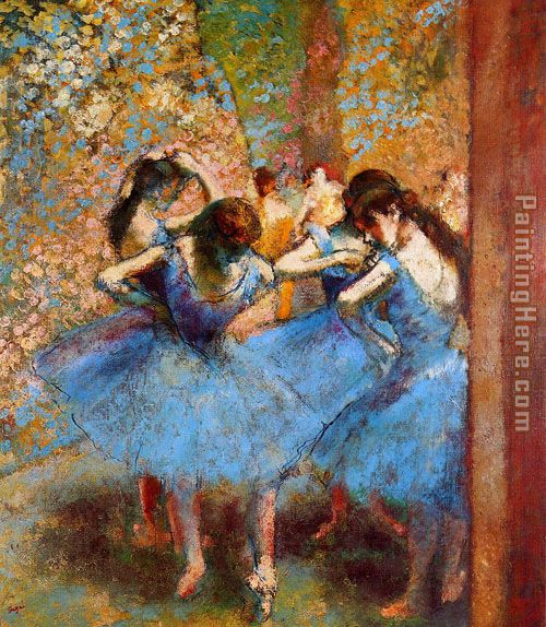 Edgar Degas Dancers in Blue
